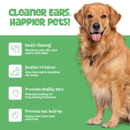 Roofus the Dog Ear Wipes - Eucalyptus Aloe | 100Ct